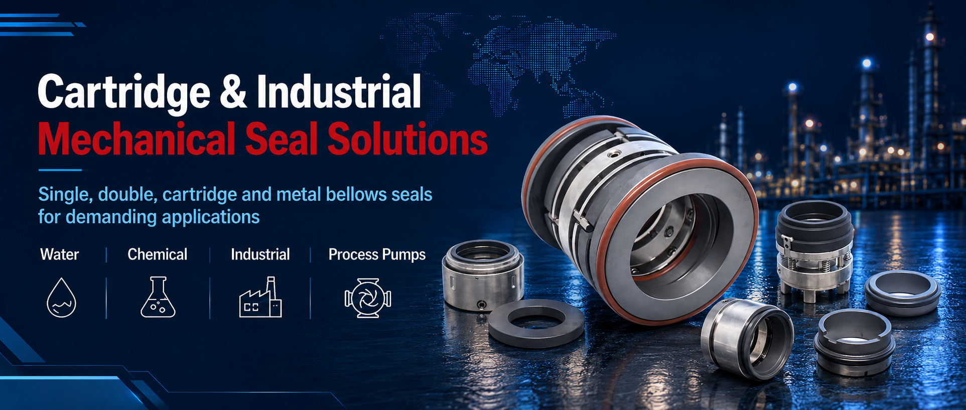 Cartridge and Industrial Mechanical Seal Solutions Cartridge and industrial mechanical seal solutions for demanding applications