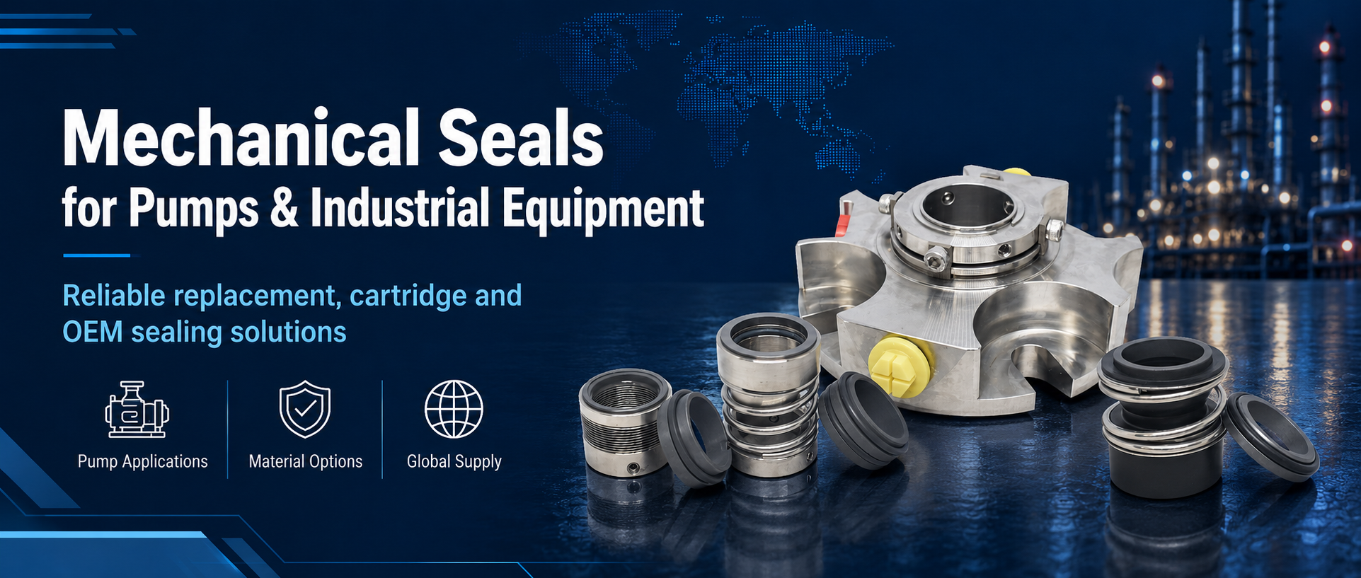 Mechanical Seals for Pumps and Industrial Equipment Mechanical seals for pumps and industrial equipment