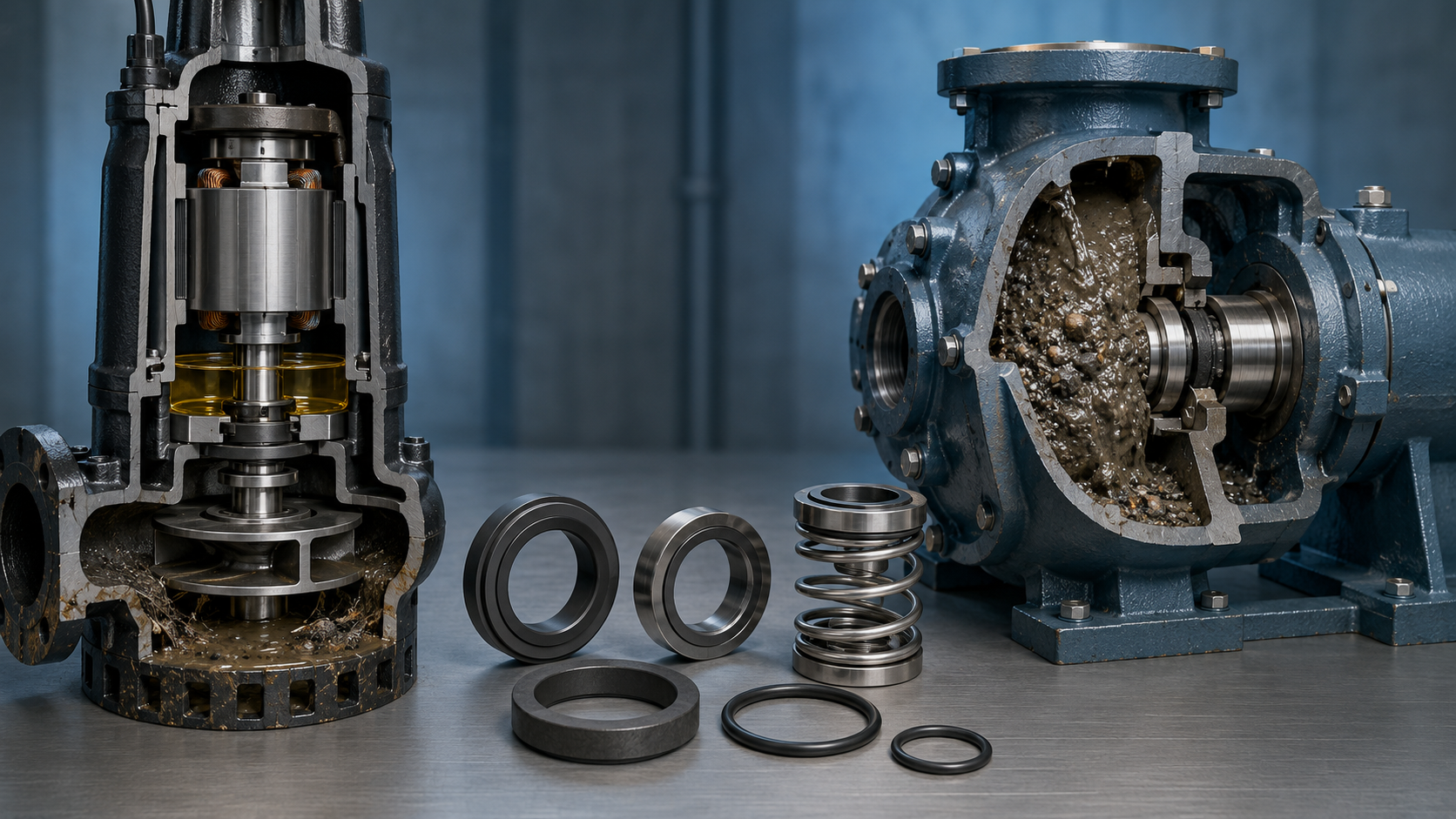 Best mechanical seal materials for wastewater and slurry pumps