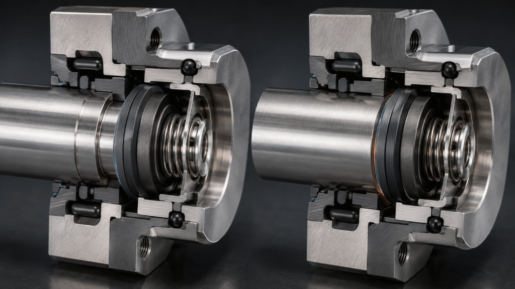 Balanced vs unbalanced seals compared by hydraulic face loading