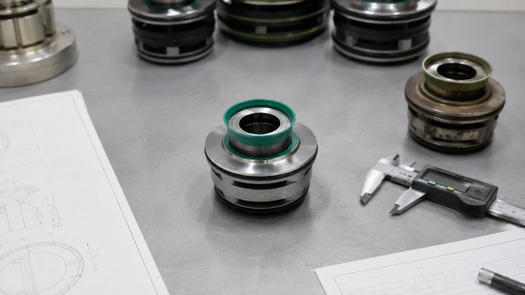 Flygt 3153.181 replacement seal verification using the real cartridge mechanical seal reference and inspection records