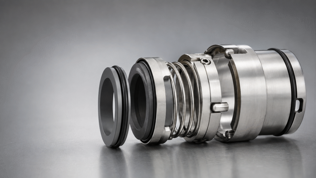 Pump mechanical seal spring preload, secondary seals and rotating drive components