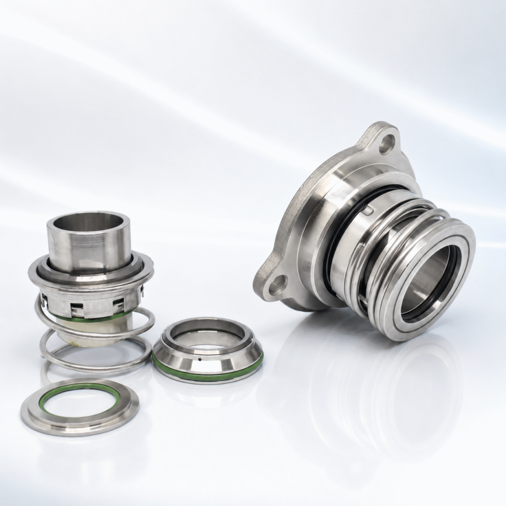 CNP pump mechanical seal replacement with stainless steel spring assembly and sealing rings