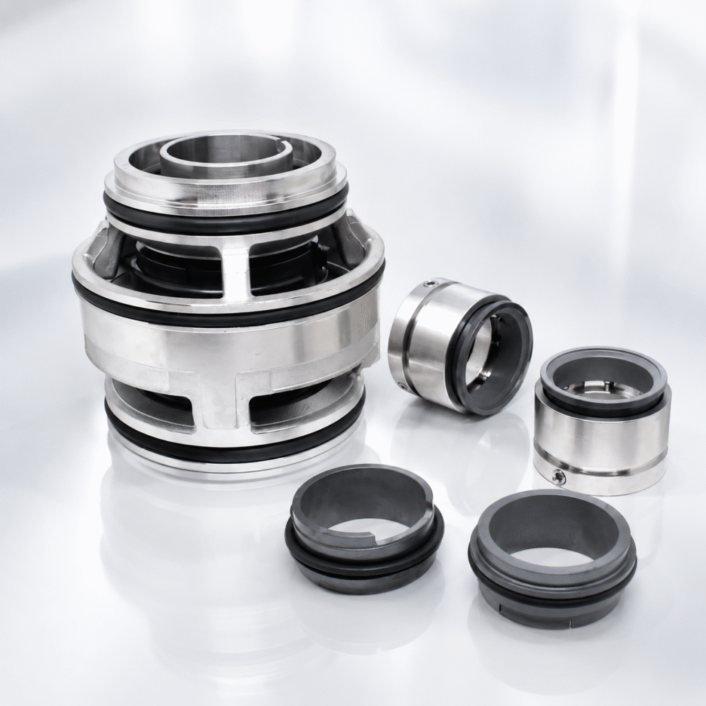 Grundfos pump mechanical seal replacement with stainless steel cartridge seal and sealing rings
